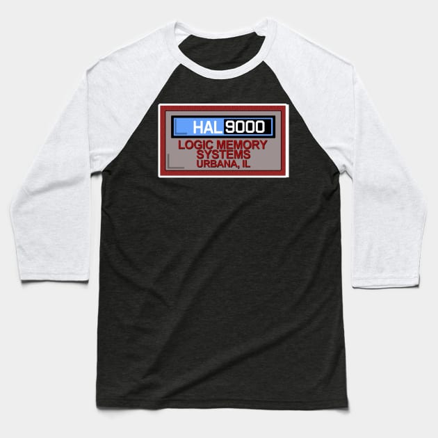 HAL 9000 Label Baseball T-Shirt by PopCultureShirts